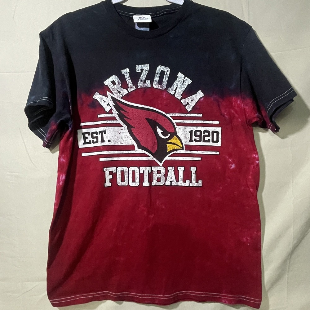Arizona Cardinals NFL Team Apparel Tie Dye Shirt Red Mens Medium Game Gear